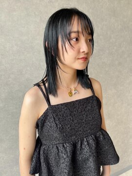 オブジェ シエル(obje't ciel) 【obje't ciel】顔まわりレイヤー×BlueBlack【暮石　唯】