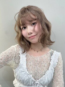 ソル ジングウマエ(SOL JINGUMAE) ミルクティーベージュレイヤーインナーカラーグレージュカラー