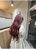 ペールピンク/大人ガーリー/似合わせカット