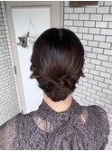 アップスタイル 参列ヘア お呼ばれヘア　パーティーヘア