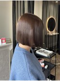 透明感カラー/ベージュ/ボブカット