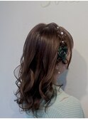 編み込みヘア お花ヘア イベントヘア ライブヘア 推し活ヘア