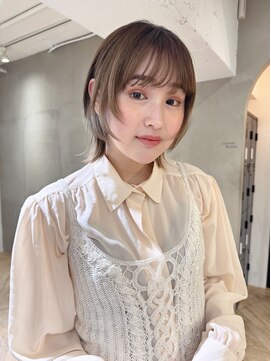 ローレン(LOREN) 黒髪/ボブルフ/ネビージュ/小顔/ワンレン/栄/髪質改善/前髪