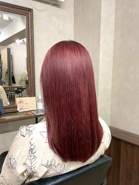 アルレン(Allen) ピンク　ブリーチカラー　暖色系カラー　宇都宮