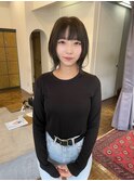 ブリーチなし　ラベンダーグレージュ　カラー暗髪～20代30代40代