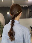 ヘアアレンジ/ヘアセット/マロンブラウン