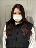 ワインレッド/ブリーチなしダブルカラー【藤野はるひ】