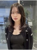 【ミディアム】ワンカールで小顔レイヤー