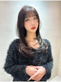 レイヤーカット黒髪髪質改善小顔前髪カットハッシュカット仙台