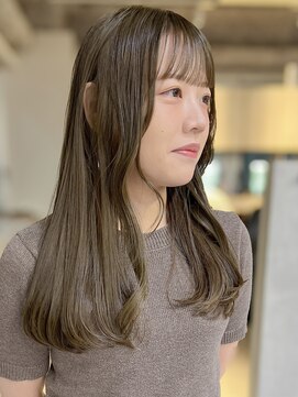 マッシュ チャヤマチ(MASHU chayamachi) 柔らか透明感カラー/ブリーチなし/オリーブブラウン/大阪梅田