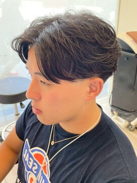 クラップス 横須賀中央店(CLAPS) 横須賀中央men'sメンズパーマフェザーパーマセンターパート眉毛