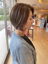 シンク 豊中店(sync)&nbsp;大人ボブ/ショートスタイル/白髪ぼかしカラー