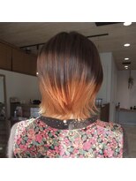 ミューズ バイ ケンジ(MUSE by KENJE)&nbsp;肌なじみのいいオレンジカラー/平塚美容室