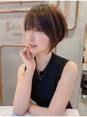 □大人ガーリー/似合わせカット/ショートボブ30代40代50代錦糸町