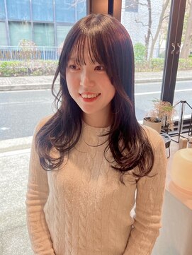 ベルン(bern) @bern_riwa グレージュカラー 透明感カラー 髪質改善カラー