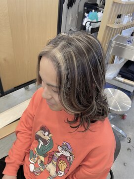 ハイク(HYKE) メンズロングゆるウェーブハイライト