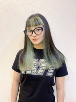 エンリエド(ENLIED)&nbsp;インナーカラー     ペールグリーン×ブラック