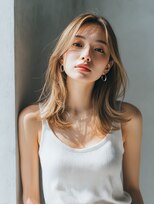 ロッソ 大橋店(Rosso) 軽やかなブラウンレイヤーミディ【大橋】