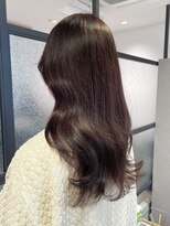 ヨーク(YOKE)&nbsp;【 YOKE 】暖色カラーボルドー顔まわりロングレイヤー小顔韓国