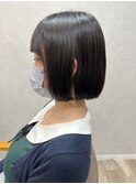 ぱつっとボブ
