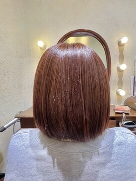 エルサフィロ ヨドヤバシ(el zafiro yodoyabashi) 【el zafiro yodoyabashi】大人女性暖色系ボブスタイル