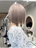 ミルクティーベージュダブルカラーケアブリーチインナーカラー