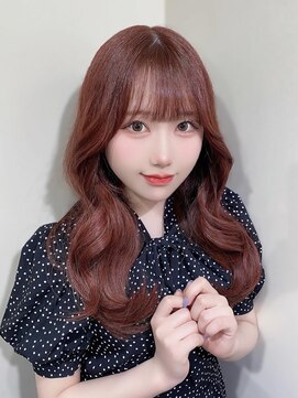 アミル(amiLe) ブリーチなしピンクブラウン【ピンク/レイヤーカット】