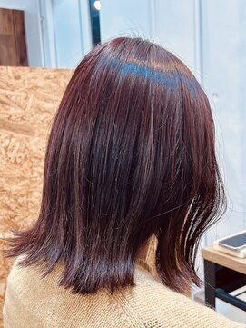 ファルベ(Farbe) 簡単で綺麗に見えるワンカールレイヤーカットブラウン