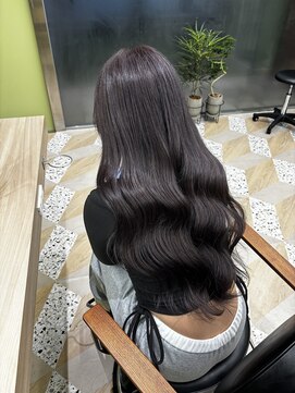 ノー バイ イオエ 西梅田(no. by ioe) ブリーチなしカラー/髪質改善/ミルクティーベージュ/小顔ヘア