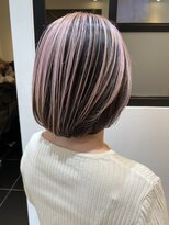 ウィーブス セタガヤ(weaves -SETAGAYA-)&nbsp;小顔アンブレラカラー×パープルピンク黒髪デザインカラー