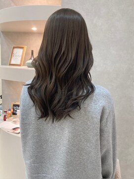 ブリーチなしオリーブベージュカラー