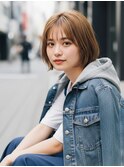 30代40代50代絶壁解消ひし形小顔前下がりショートボブ【越谷】