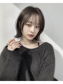 ダークグレージュで透明感アップ◎レイヤーボブカット