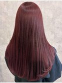 【別府　Rangali】ボルドーカラー/レイヤーカット