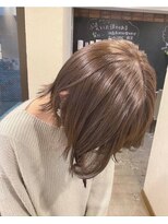 ファム 札幌大通(fam)&nbsp;ブリーチなし春ボブ◎ミルクティーベージュ透明感