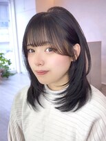 ビューエヒメ(VIEW EHIME)&nbsp;小顔黒髪レイヤーカット×アッシュカラー20代30代40代