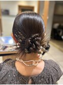 アップスタイルヘアセット