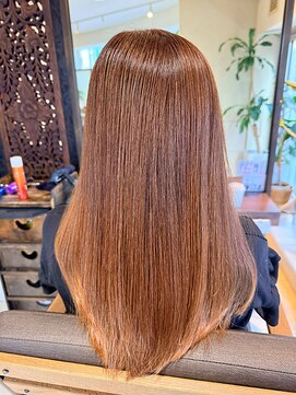 ヘアリゾート粋 ティガ 池袋店(tiga) ケアカラー/ライトブラウン/レイヤーカット