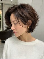 アブニール 柏たなか店(AVENIR)&nbsp;ダークパープル/ナチュラルショート/ミルクブラウン/夏/柏たなか