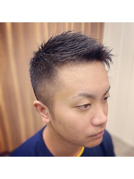 メンズヘアー ハサミ(men`s hair) 流しアップバング