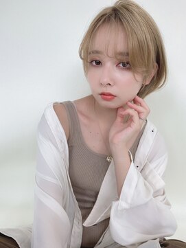 ルービック バランス 天王寺(Rubik's×Balance) 大人かわいいハイトーンボブ