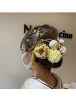 ネオリーブチノ 登戸店(Neolive cino)&nbsp;水引 金箔 ヘアアレンジ