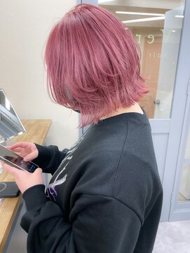 ヴェルダ 池袋店(verda) 【verdaお客様】くすませピンク×ボブレイヤー　mizuno