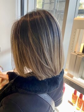 インデックスヘアーユー 錦糸町店(in'dex hair - U) ボブ×バレイヤージュ[錦糸町/錦糸町駅/錦糸町北口/髪質改善]