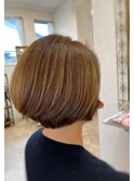 ツヤ髪ショートボブヘア〔八戸,田向〕