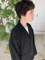 サロウィン 名古屋(SALOWIN)&nbsp;オン眉ショート×ショートパーマ◎