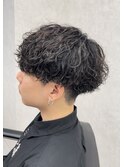 波巻きスパイラルパーマツイストスパイラルパーマメンズマッシュ