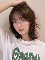サンド ミュウ 横浜店(sand mieu) ボブディオリーブベージュ髪質改善縮毛矯正フェイスレイヤー