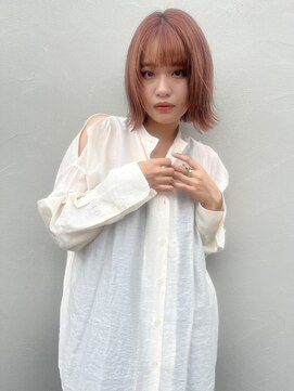 エテレ(etele) ピンクベージュボブ