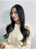 三重桑名韓国レイヤーカット顔まわりレイヤーボブヘアグレージュ